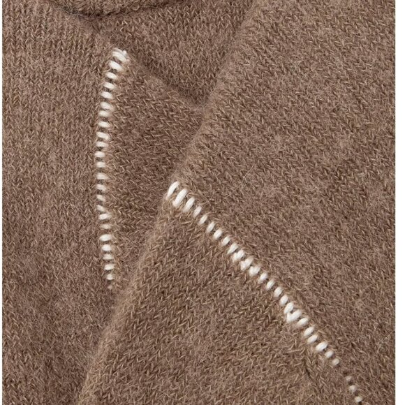 Acne Studios Kalinka Fine Knit Alpaca Wool Jumper Sweater Brown Size XS - Picture 4 of 9